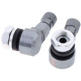 Maxbell 2pcs Pack CNC Aluminum Motorcycle Rim Wheel Air Tyre Tire Valve Stem Grey - Aladdin Shoppers