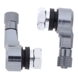 Maxbell 2pcs Pack CNC Aluminum Motorcycle Rim Wheel Air Tyre Tire Valve Stem Grey - Aladdin Shoppers