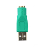 Maxbell 2Pcs PS/2 Female to USB Male Converter Adapter Adaptor For Mouse & Keyboard - Aladdin Shoppers