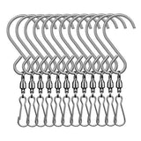 Maxbell 2Pcs Spinning Swivel Clips Hanging S Hooks Wind Spinner Rotate Spiral Hangers - Aladdin Shoppers