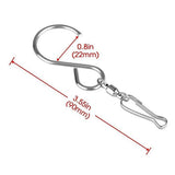 Maxbell 2Pcs Spinning Swivel Clips Hanging S Hooks Wind Spinner Rotate Spiral Hangers - Aladdin Shoppers
