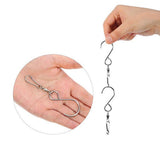 Maxbell 2Pcs Spinning Swivel Clips Hanging S Hooks Wind Spinner Rotate Spiral Hangers - Aladdin Shoppers