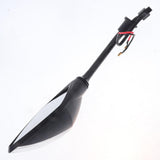 Maxbell 2pcs Universal 10mm Motorcycle Rear View Side Mirrors LED Turn Signal Black - Aladdin Shoppers