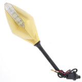 Maxbell 2pcs Universal 10mm Motorcycle Rear View Side Mirrors LED Turn Signal Black - Aladdin Shoppers