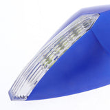 Maxbell 2pcs Universal 10mm Motorcycle Rear View Side Mirrors LED Turn Signal Blue - Aladdin Shoppers
