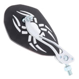 Maxbell 2pcs Universal 7/8" Motorcycle Handlebar Rear View Mirror Bike Mirror White - Aladdin Shoppers