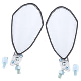 Maxbell 2pcs Universal 7/8" Motorcycle Handlebar Rear View Mirror Bike Mirror White - Aladdin Shoppers