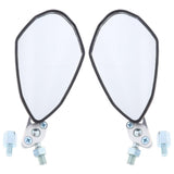 Maxbell 2pcs Universal 7/8" Motorcycle Handlebar Rear View Mirror Bike Mirror White - Aladdin Shoppers