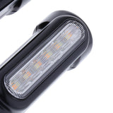 Maxbell 2pcs Universal Motorcycle Turning Signal Lamp Daytime Running Light Black - Aladdin Shoppers