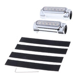 Maxbell 2pcs Universal Motorcycle Turning Signal Lamp Daytime Running Light Silver - Aladdin Shoppers