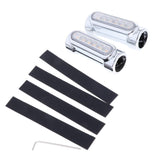 Maxbell 2pcs Universal Motorcycle Turning Signal Lamp Daytime Running Light Silver - Aladdin Shoppers