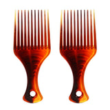 Maxbell 2pcs Women Men Afro Pick Hair Comb Hairdressing Styling Slick Back Hair Style Brush Tool - Aladdin Shoppers