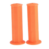 Maxbell 2x 7/8"22mm Handle bar Hand grip Motorcycle skid resistance Cafe racer Orange - Aladdin Shoppers