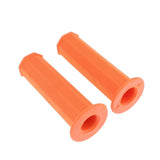 Maxbell 2x 7/8"22mm Handle bar Hand grip Motorcycle skid resistance Cafe racer Orange - Aladdin Shoppers