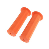 Maxbell 2x 7/8"22mm Handle bar Hand grip Motorcycle skid resistance Cafe racer Orange - Aladdin Shoppers