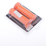 Maxbell 2x 7/8"22mm Handle bar Hand grip Motorcycle skid resistance Cafe racer Orange - Aladdin Shoppers