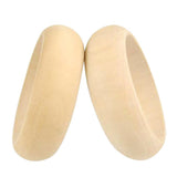 Maxbell 2x Blank Wooden Bracelet Bangle For Women Unfinished Wood Handmade Crafts - Aladdin Shoppers