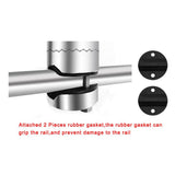 Maxbell 2x Boat 316 Stain Steel Fishing Rod Holder Clamp-on 19mm to 32mm Rail Kayak - Aladdin Shoppers