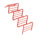 Maxbell 3~4 Slot Wave Shape Taco Holder Stainless Steel Mexican Display Rack Red - Aladdin Shoppers