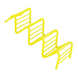 Maxbell 3~4 Slot Wave Shape Taco Holder Stainless Steel Mexican Display Rack Yellow - Aladdin Shoppers