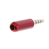 Maxbell 3.5mm 1/8" TRRS 4 Pole Male Plug A/V Solder Connector red - Aladdin Shoppers