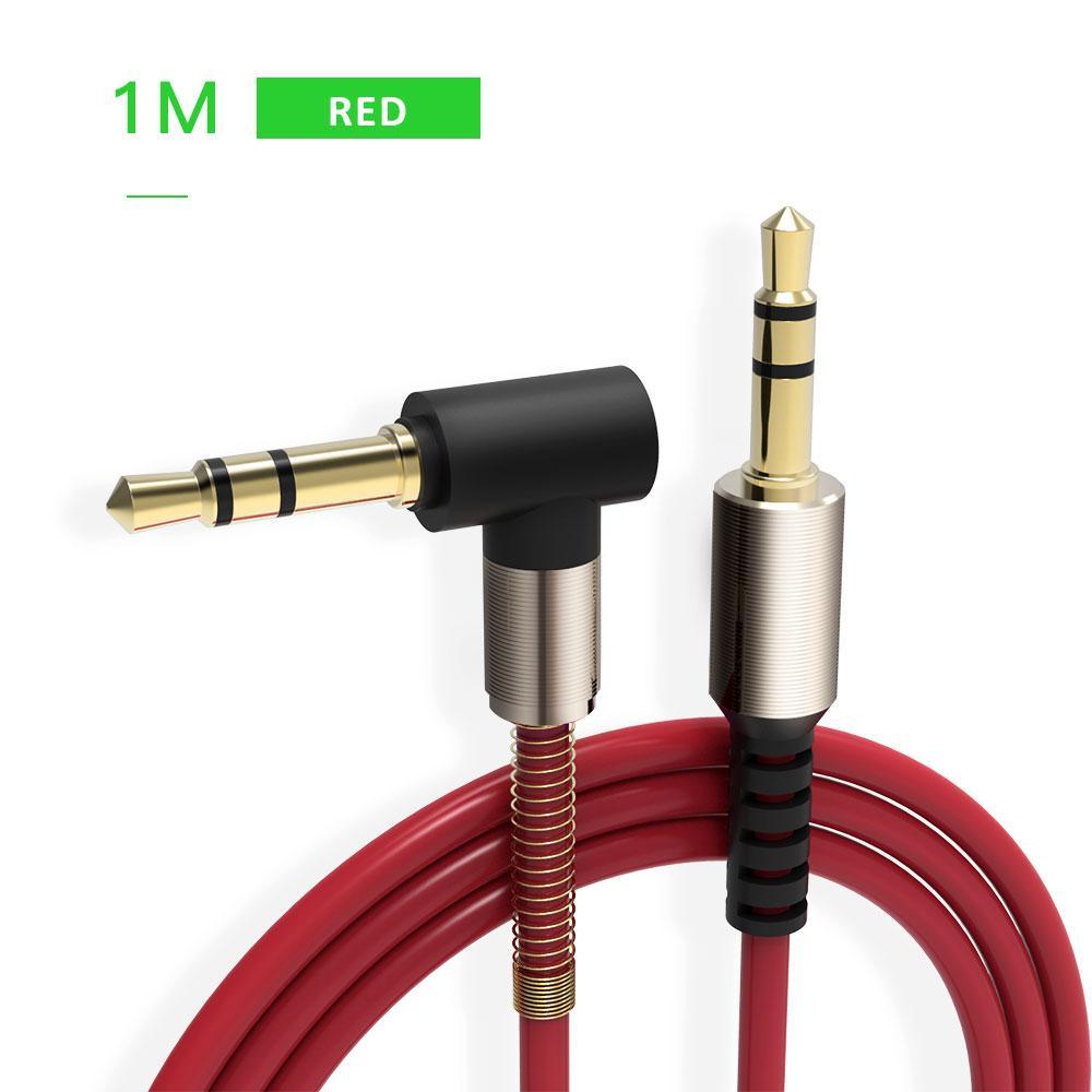 Maxbell 3.5mm AUX AUXILIARY CORD Male to Male Stereo Audio Cable for PC MP3 red - Aladdin Shoppers