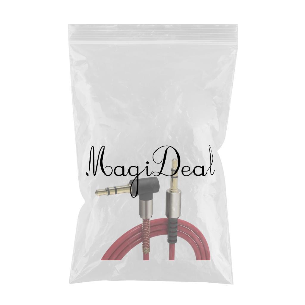 Maxbell 3.5mm AUX AUXILIARY CORD Male to Male Stereo Audio Cable for PC MP3 red - Aladdin Shoppers