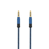 Maxbell 3.5mm Jack Audio Cable Nylon Braided Car Male to Male AUX Cable 1.5m Blue - Aladdin Shoppers