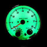 Maxbell 3.75 Inch 95mm White Face Car Tachometer Tacho Gauge w/ Shift Light 0-8000RPM - Aladdin Shoppers