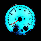 Maxbell 3.75 Inch 95mm White Face Car Tachometer Tacho Gauge w/ Shift Light 0-8000RPM - Aladdin Shoppers