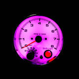 Maxbell 3.75 Inch 95mm White Face Car Tachometer Tacho Gauge w/ Shift Light 0-8000RPM - Aladdin Shoppers