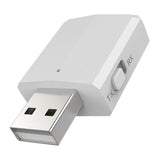 Maxbell 3-in-1 Bluetooth 5.0 USB Bluetooth Adapter Audio Receiver Transmitter White - Aladdin Shoppers