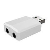 Maxbell 3-in-1 Bluetooth 5.0 USB Bluetooth Adapter Audio Receiver Transmitter White - Aladdin Shoppers