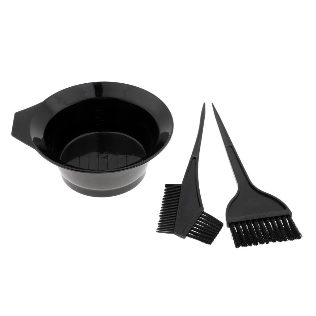 Maxbell 3 Pcs Plastic Salon Hair Coloring Dyeing Kit Color Dye Brush Comb Mixing Bowl Tint Bleach - Aladdin Shoppers