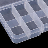 Maxbell 3 PCS Rectangle 10 Grids Plastic Storage Box Round Jewelry Bead Storage Plastic Box Container Craft Organizer - Aladdin Shoppers