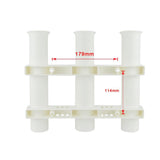 Maxbell 3 Tubes White Fishing Rod Holder Pole Mount Bracket for Marine Fishing Boat - Aladdin Shoppers