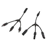 Maxbell 3 Way MC4 Solar Panel Cables Y Splitter M/FFF and F/MMM Parallel 1000V IP67 - Aladdin Shoppers