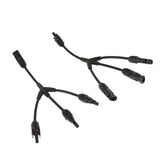 Maxbell 3 Way MC4 Solar Panel Cables Y Splitter M/FFF and F/MMM Parallel 1000V IP67 - Aladdin Shoppers