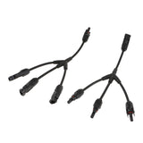 Maxbell 3 Way MC4 Solar Panel Cables Y Splitter M/FFF and F/MMM Parallel 1000V IP67 - Aladdin Shoppers