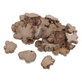 Maxbell 30 Pieces 20-40mm Rustic Wooden Wood Log Slices Natural Tree Bark, Small Size for Home Decoration & Rustic Wedding Centerpieces Favor DIY Arts Crafts - Aladdin Shoppers
