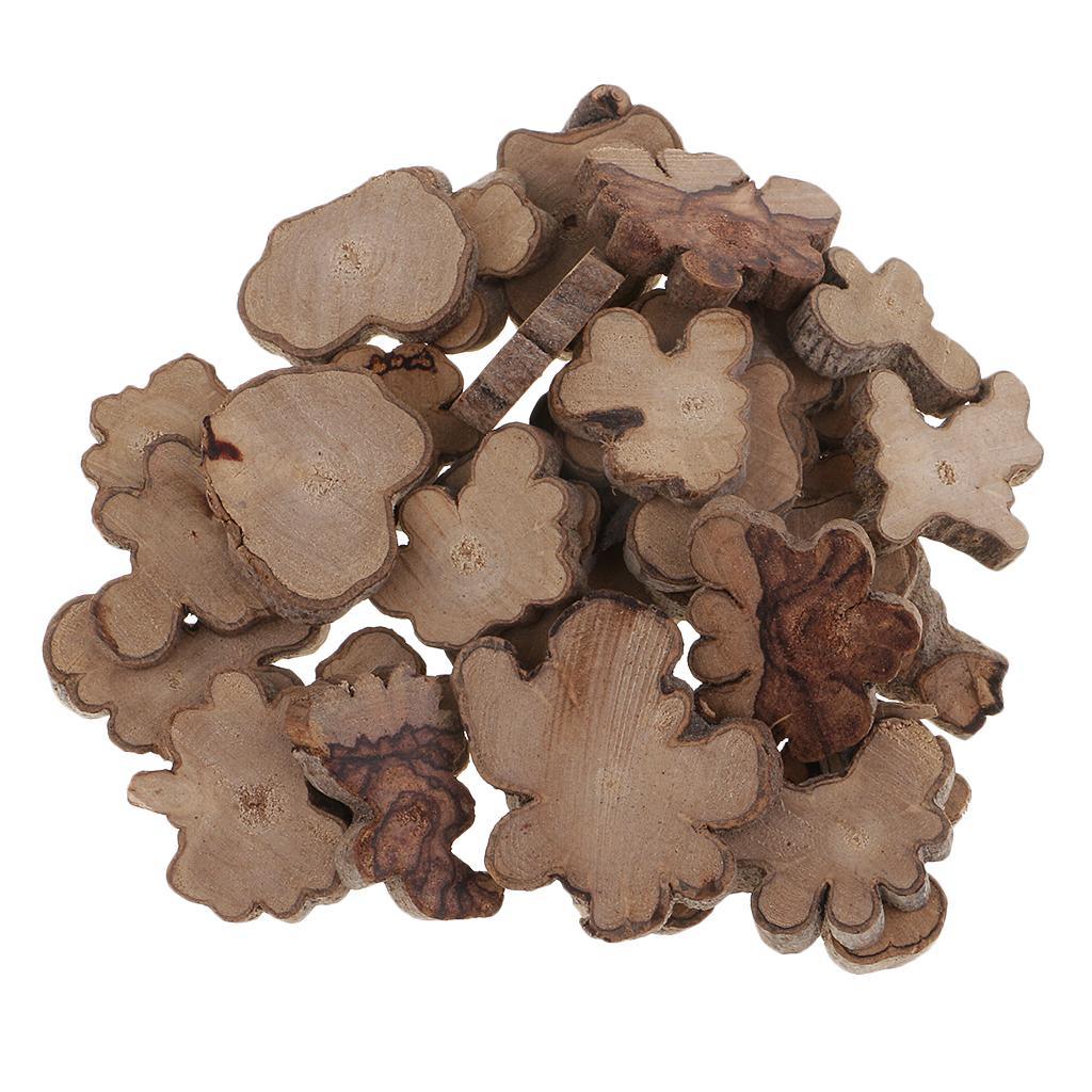 Maxbell 30 Pieces 20-40mm Rustic Wooden Wood Log Slices Natural Tree Bark, Small Size for Home Decoration & Rustic Wedding Centerpieces Favor DIY Arts Crafts - Aladdin Shoppers