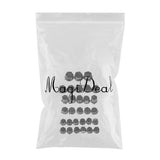 Maxbell 30 Pieces Motorcycle Screw Nut Bolt Cap Cover Decoration for Yamaha Black - Aladdin Shoppers