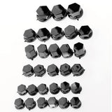 Maxbell 30 Pieces Motorcycle Screw Nut Bolt Cap Cover Decoration for Yamaha Black - Aladdin Shoppers