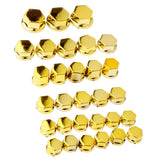 Maxbell 30 Pieces Motorcycle Screw Nut Bolt Cap Cover Decoration for Yamaha Golden - Aladdin Shoppers