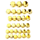 Maxbell 30 Pieces Motorcycle Screw Nut Bolt Cap Cover Decoration for Yamaha Golden - Aladdin Shoppers