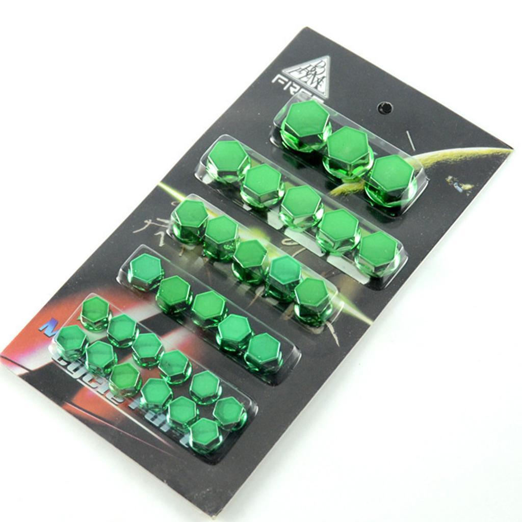 Maxbell 30 Pieces Motorcycle Screw Nut Bolt Cap Cover Decoration for Yamaha Green - Aladdin Shoppers