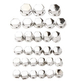 Maxbell 30 Pieces Motorcycle Screw Nut Bolt Cap Cover Decoration for Yamaha Silver - Aladdin Shoppers
