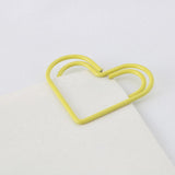 Maxbell 30 Pieces Multicolored Paper Clips Heart Shaped Non-skid Smooth Finish Paperclip - Aladdin Shoppers