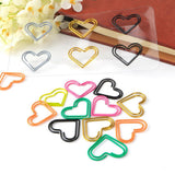 Maxbell 30 Pieces Multicolored Paper Clips Heart Shaped Non-skid Smooth Finish Paperclip - Aladdin Shoppers