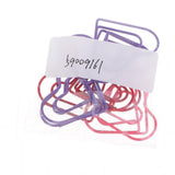 Maxbell 30 Pieces Multicolored Paper Clips Heart Shaped Non-skid Smooth Finish Paperclip - Aladdin Shoppers